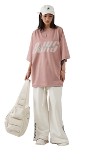 BJHG 3M Reflective Double Print Suede Tee