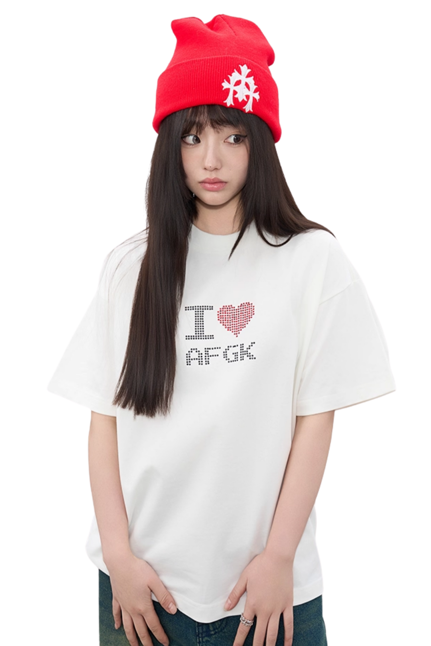 AFGK I Love AFGK Rhinestone Tee