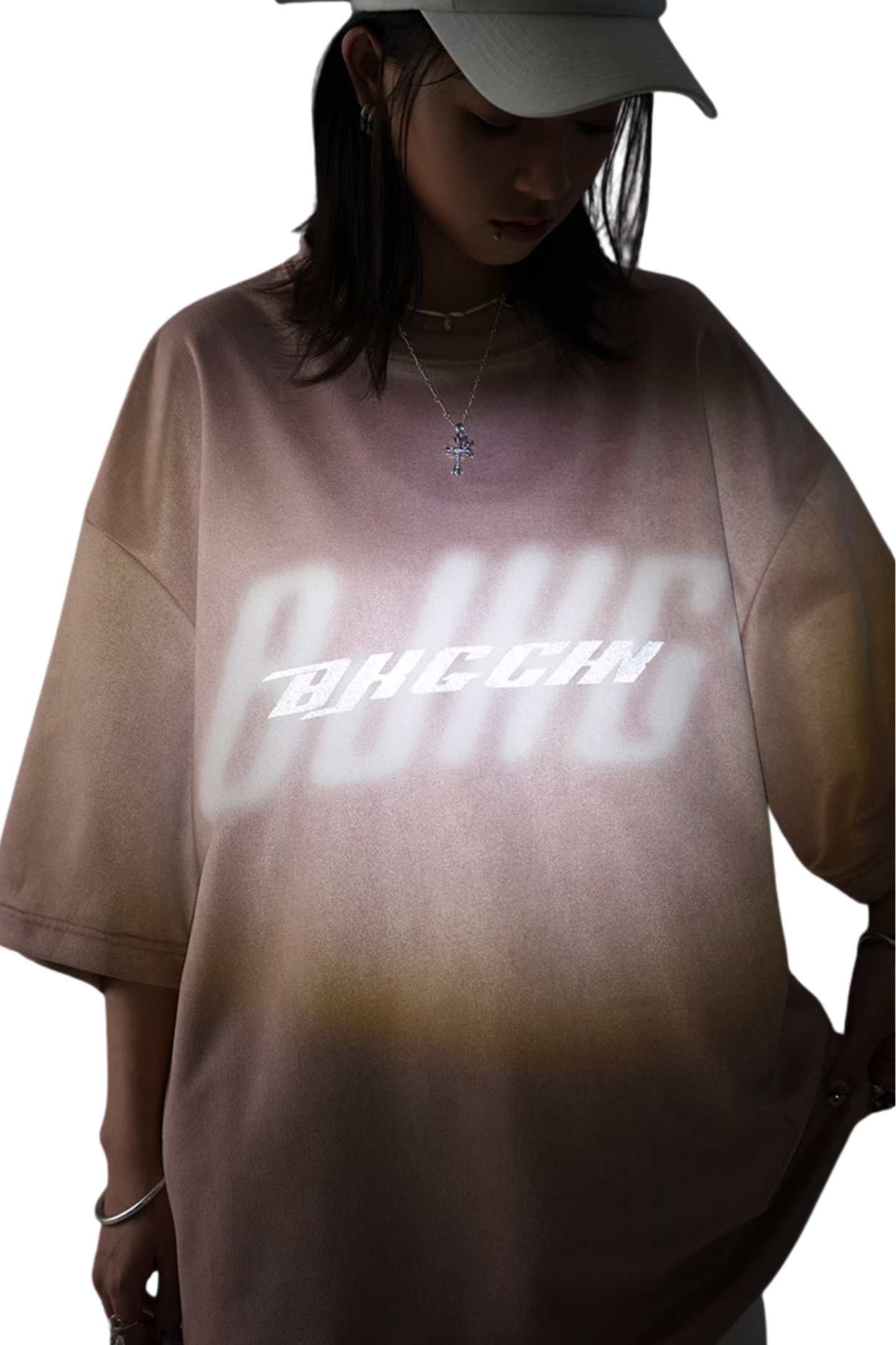 BJHG 3M Reflective Double Print Suede Tee
