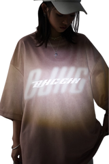 BJHG 3M Reflective Double Print Suede Tee