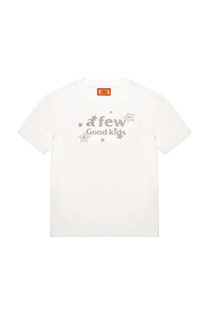 AFGK Shiny Star Rhinestone Tee Unisex American Vintage Loose T-shirt