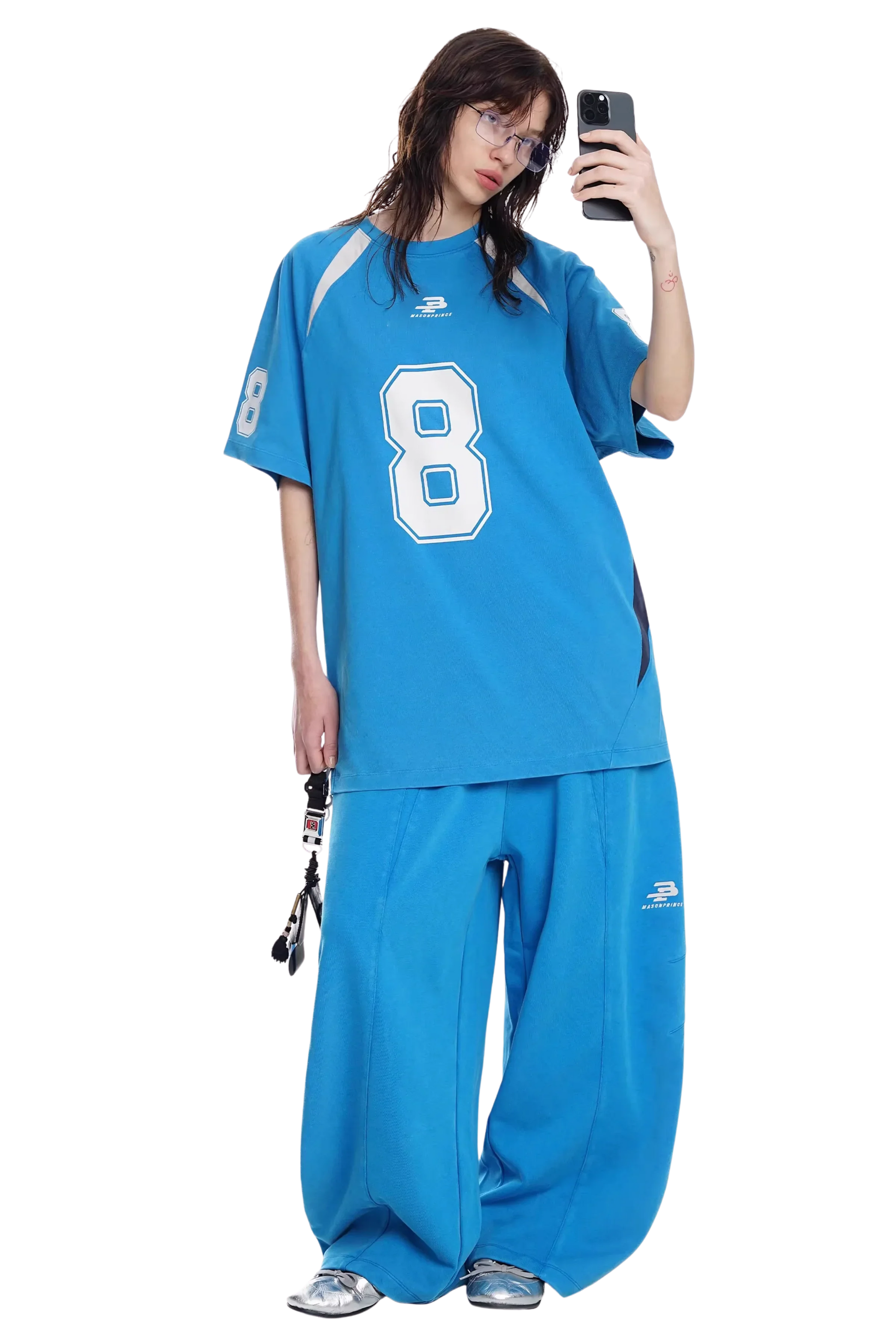 Masonprince No. 8 Jersey Style Cotton Tee