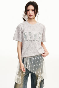 MEDM Camo Leopard Star Patch Logo Tee