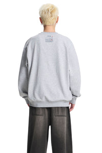 Dangerouspeople｜D Foam Print Drop Shoulder Crewneck