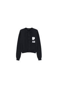 MASONPRINCE | Raw Stitch Dual Patch Mixed Panel Cardigan