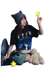 MEDM x Iria's Mailbox Starry Sky Glitter Logo Women's Tee