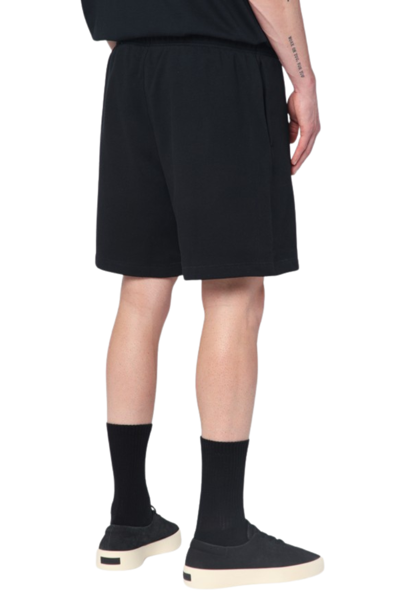 Fear Of God Essentials SS25 Soccer Fleece Shorts JET BLACK [160AS252000F]