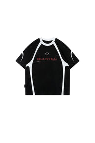 BJHG | UPF50+ Quick‑Dry Spliced Short Sleeve Tee, American Sport Top for Men Women