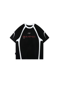 BJHG | UPF50+ Quick‑Dry Spliced Short Sleeve Tee, American Sport Top for Men Women