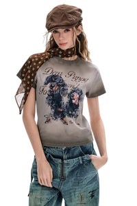 BJHG｜Wasteland Style Distressed Short Sleeve Tee, Unisex