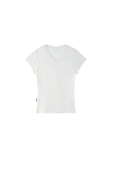 BJHG｜Stretchy V‑Neck Fitted Short Sleeve T‑Shirt, Women's