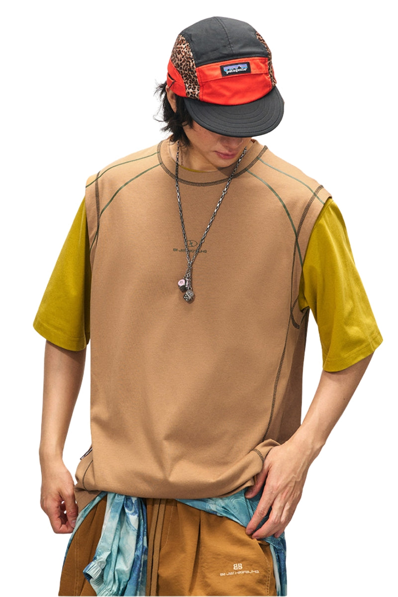 BJHG Men Quick‑Dry Cool Sleeveless Tank Top Summer Basketball Sports Vest
