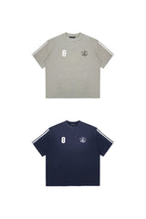 MASONPRINCE | TIME PLAYING Stripe Badge Print T-Shirt