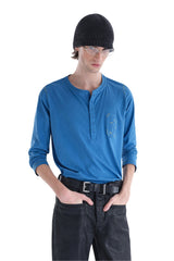 MASONPRINCE Hemp Henley Long Sleeve T-Shirt