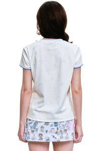 MEDM × Niaoyiyi | Angel Star Print Slim Women Tee