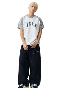 MEDM Graffiti Star Print Raglan Tee
