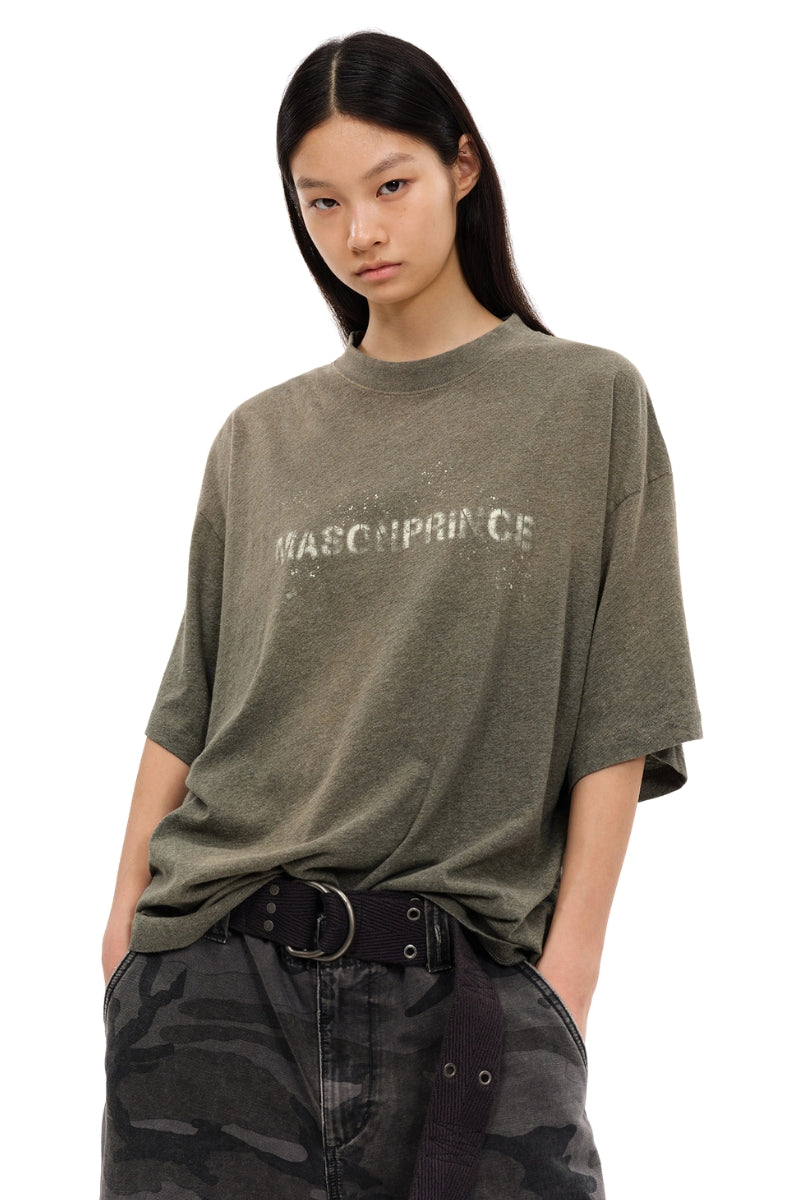 MASONPRINCE Vintage Print Thin Short Sleeve Tee