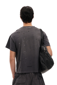 Masonprince Splash Ink Pony Marijuana Cotton Soft Old Short Sleeve Year of Horse