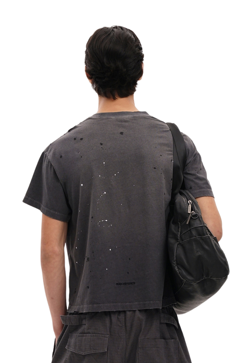 Masonprince Splash Ink Pony Marijuana Cotton Soft Old Short Sleeve Year of Horse