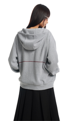 Dangerouspeople | Waffle Knit Contrast Stitch Zip Hoodie