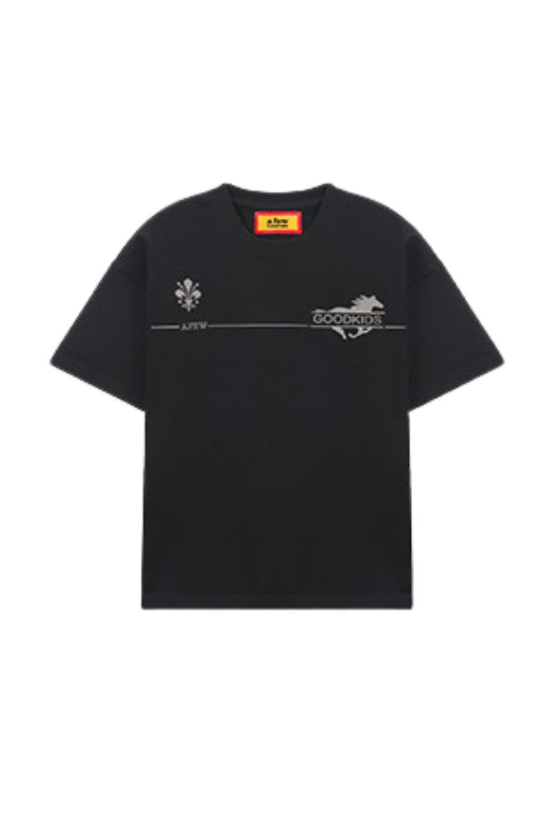 AFGK | Horse Logo Tee, American Streetwear Unisex Loose T-Shirt