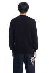 Dangerouspeople | Twisted Knit Paper Bag Man Sweater
