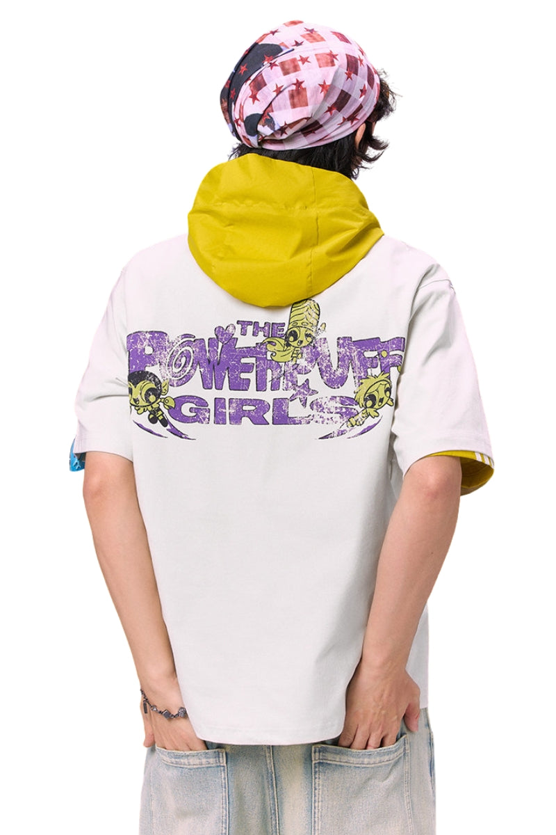 BJHG x Powerpuff Girls Collab American Short‑Sleeve T‑Shirt, Unisex Summer Tee