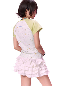 BJHG × The Powerpuff Girls Women Figure‑Flattering Graphic‑Print Short‑Sleeve Tee