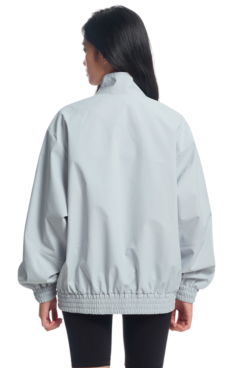 Dangerouspeople | American Color Block Stand Collar Jacket
