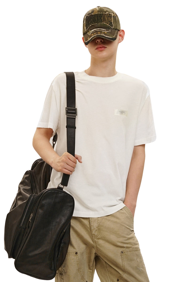 MASONPRINCE Double Collar Hemp Cotton Tee