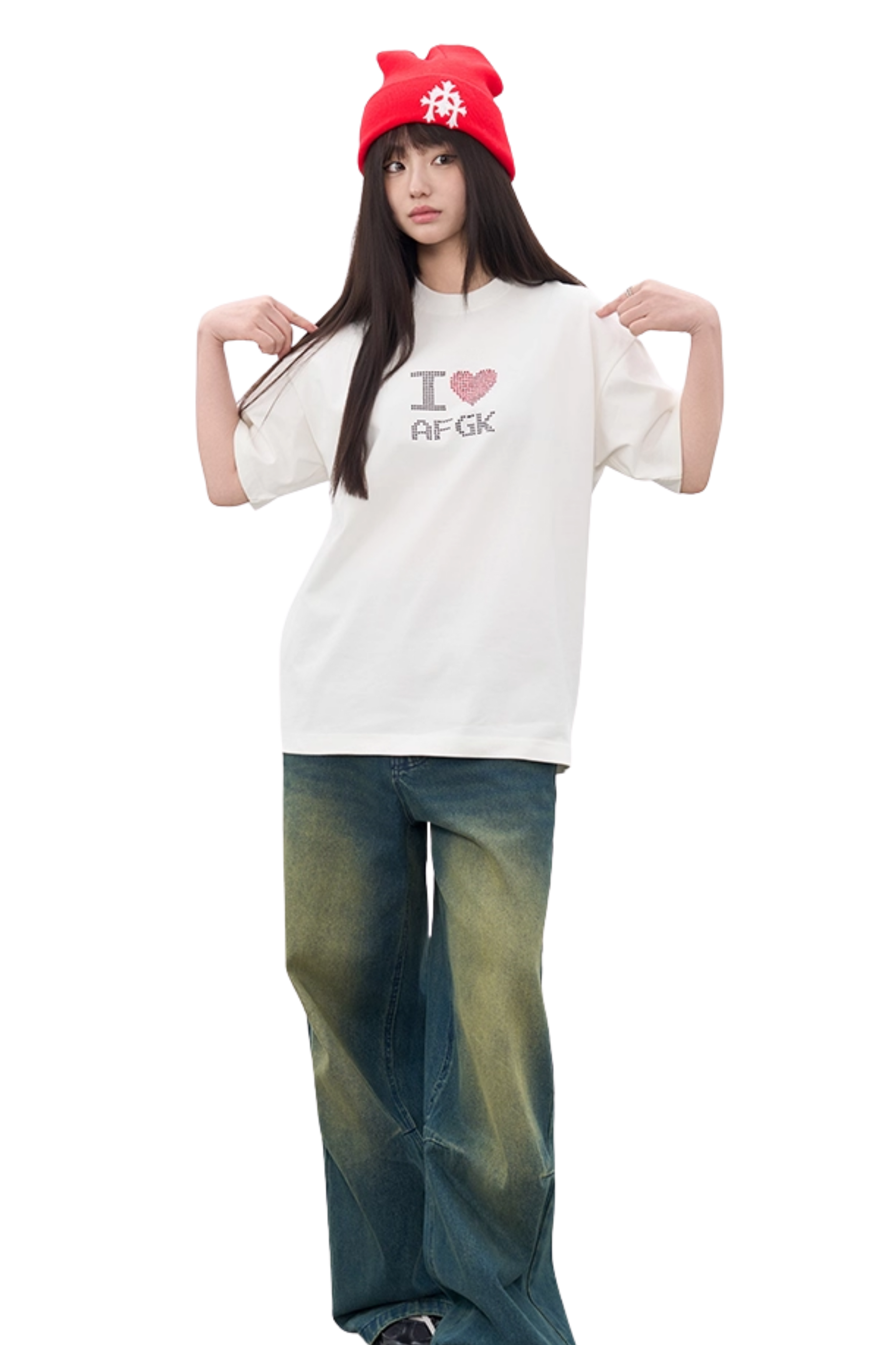 AFGK I Love AFGK Rhinestone Tee