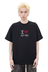 AFGK I Love AFGK Rhinestone Tee