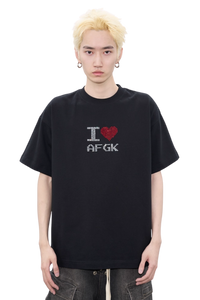 AFGK I Love AFGK Rhinestone Tee