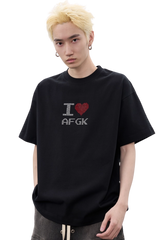 AFGK I Love AFGK Rhinestone Tee
