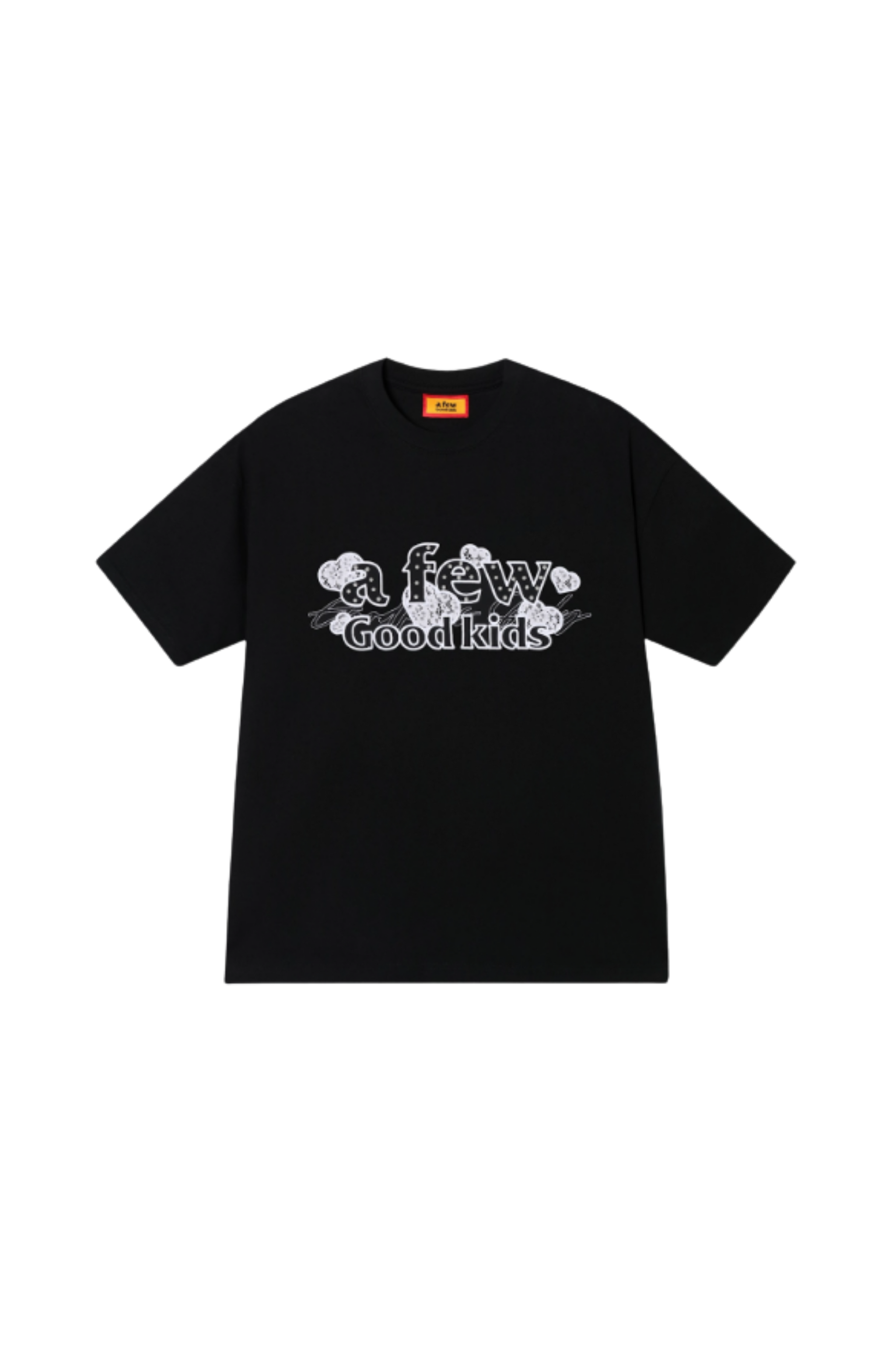 AFGK Lace Embroidery Pearl Stone Tee