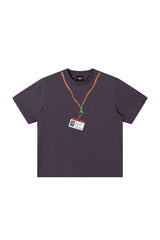 Dangerouspeople DSP Graffiti Lanyard D‑Tag Loose Drop‑Shoulder Heavyweight Tee