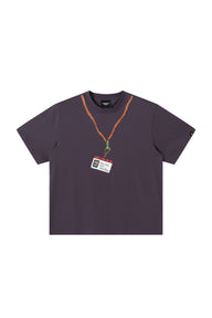 Dangerouspeople DSP Graffiti Lanyard D‑Tag Loose Drop‑Shoulder Heavyweight Tee