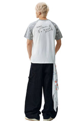 MEDM Graffiti Star Print Raglan Tee