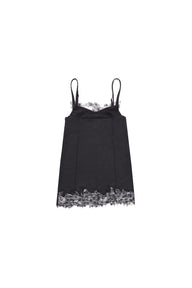 MASONPRINCE Raw Edge Lace Acetate Slip Dress