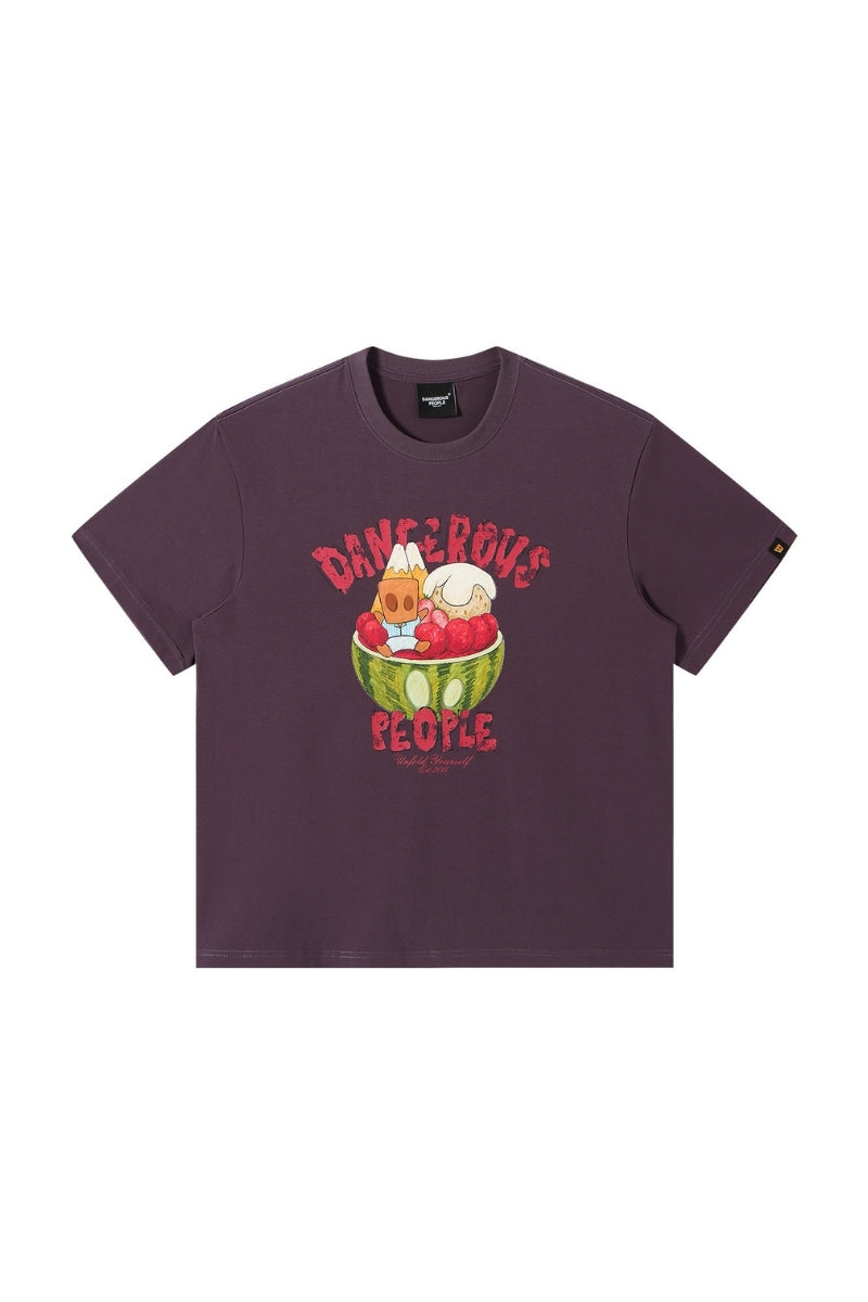 Dangerouspeople DSP Summer Beach Watermelon Logo Cool‑Touch Unisex T‑Shirt