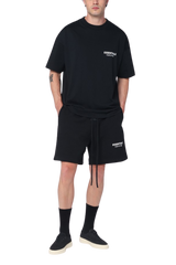 Fear Of God Essentials SS25 Soccer Fleece Shorts JET BLACK [160AS252000F]