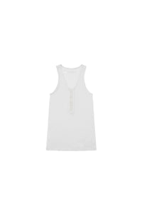 MASONPRINCE Tencel Linen Cotton Slit Henry Vest Sheer Texture