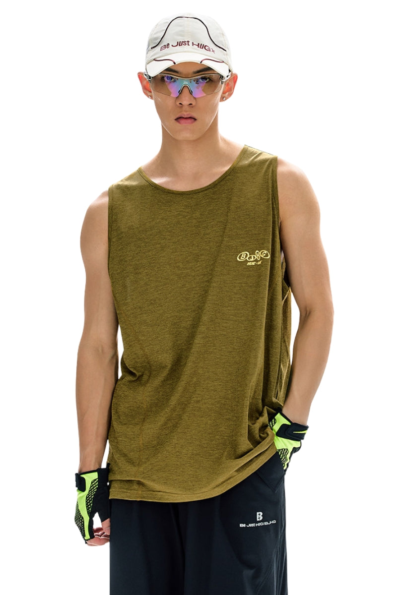 BJHG Men Quick‑Dry Sleeveless Tank Top Summer American Light Outdoor Fitness Vest