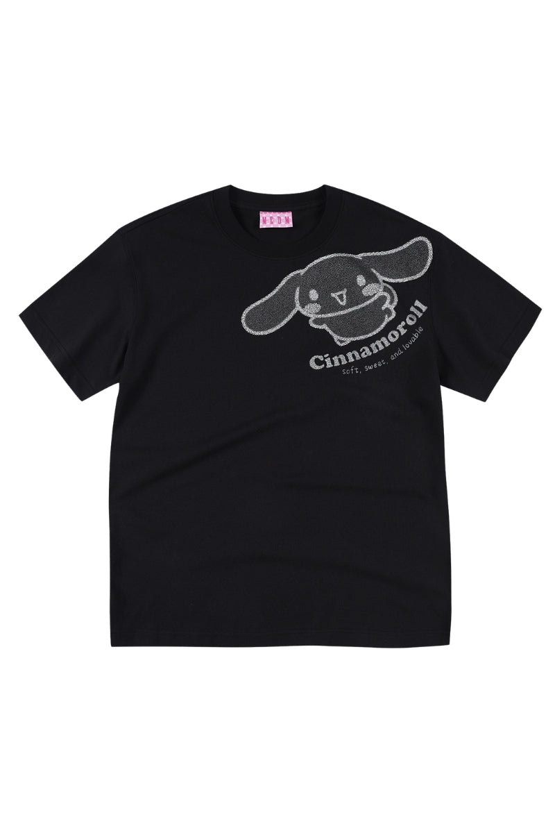 MEDM x Sanrio Cinnamoroll Glitter Print Couple T-Shirt
