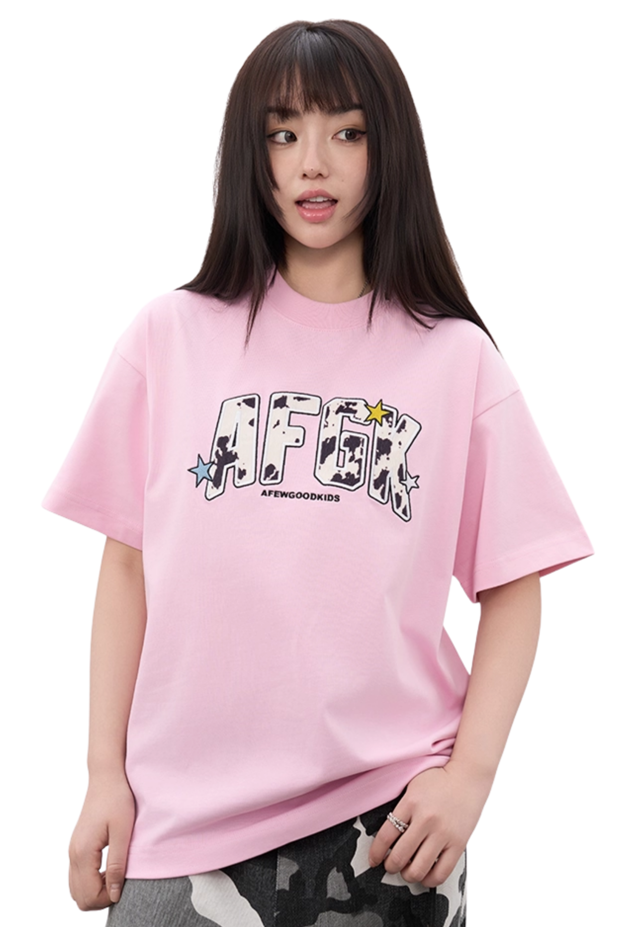 AFGK Cow Texture Patch Tee