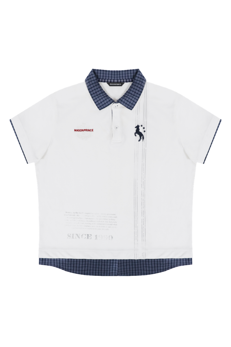 Masonprince Fake Two Polo Tops