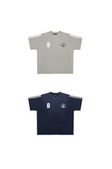 MASONPRINCE | TIME PLAYING Stripe Badge Print T-Shirt