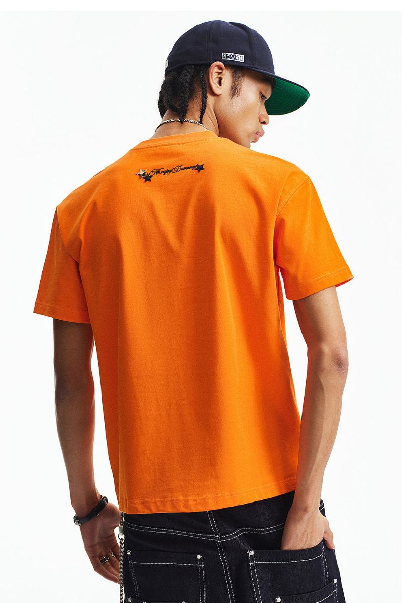 MEDM Jelly Air Cotton Double-Layer Leather Small Four-Character Short Sleeve