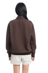Dangerouspeople | Half Zip Air Layer Stand Collar Sweatshirt