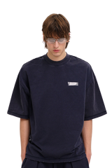 Masonprince 26 Early Spring Layered Crew Neck Knit Short-Sleeve T-Shirt